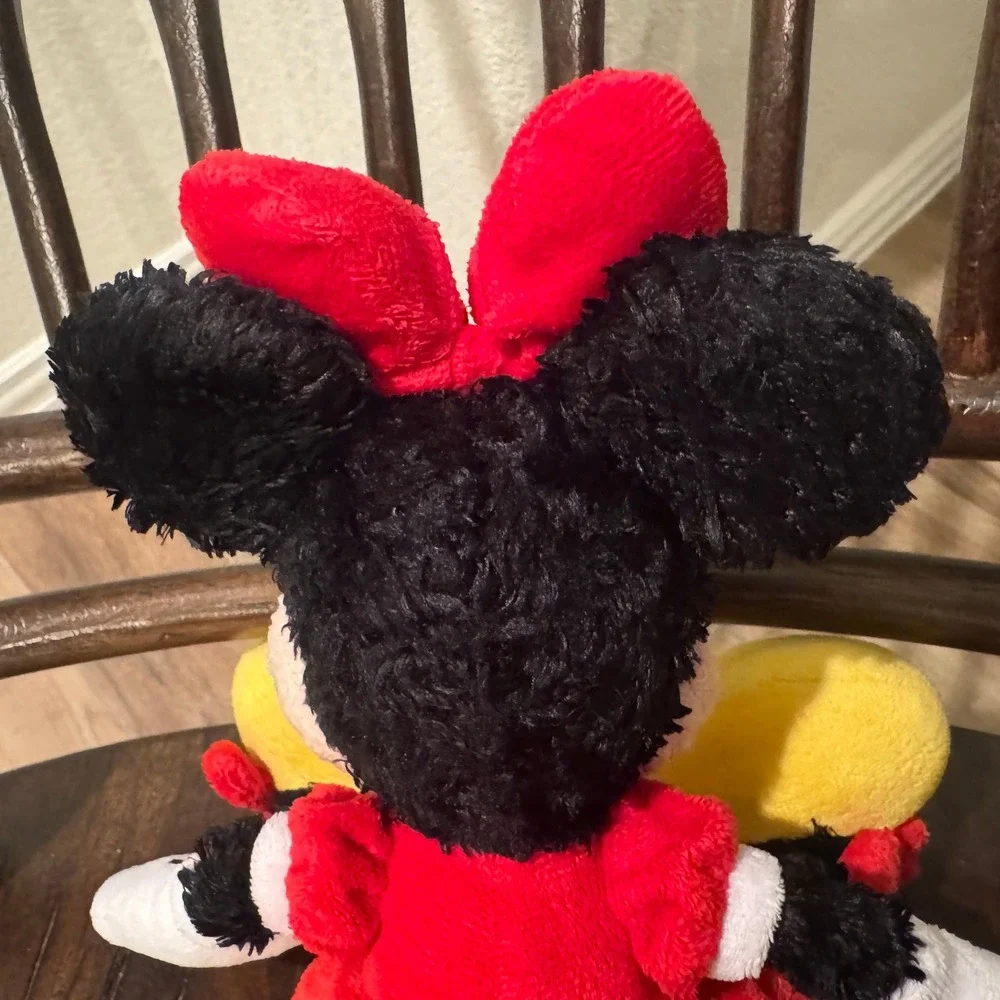 Disney Minnie Mouse Plush Red Polka Dot Dress White Gloves Yellow‎ Shoes Toy